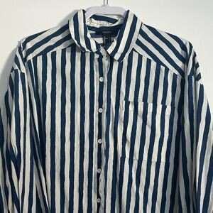 Striped button down shirt